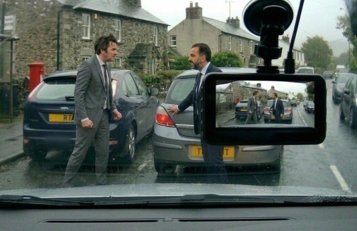Road rage captured on dashcam